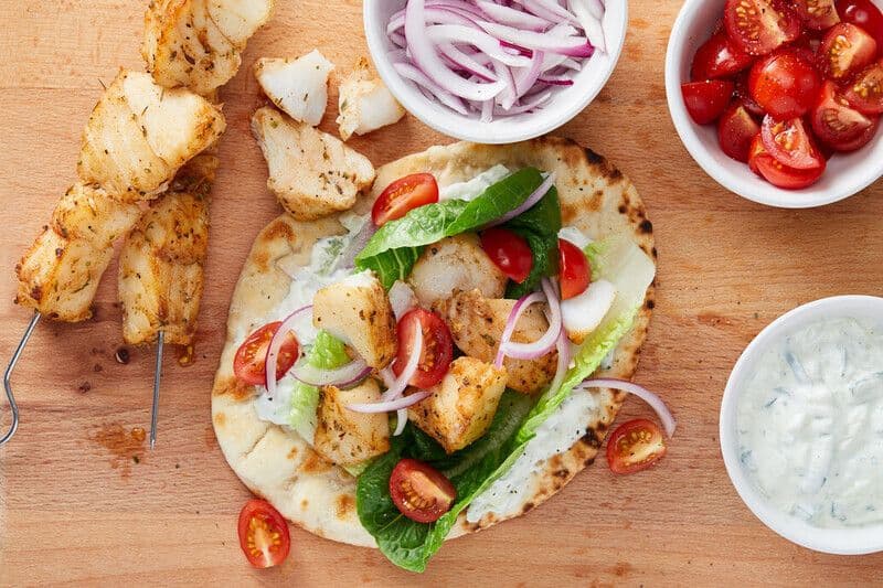 Cod Gyros Wraps - Hamiltons Fish