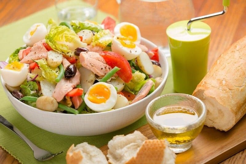 Poached Trout Nicoise Salad - Hamiltons Fish