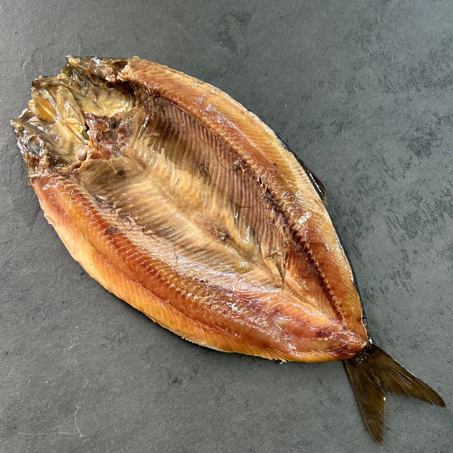 Traditional Whole Kippers on a slate background, from Hamiltons Fish