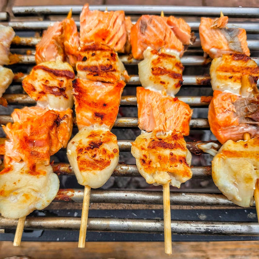 BBQ Fish Box on a slate background, from Hamiltons Fish