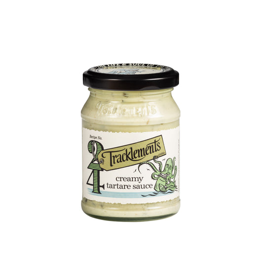 Creamy Tartare Sauce (160g) on a slate background, from Hamiltons Fish