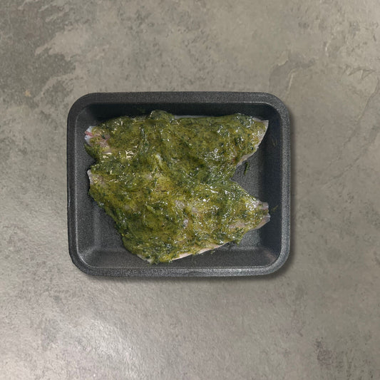 Flavoured Seabream Fillets on a slate background, from Hamiltons Fish