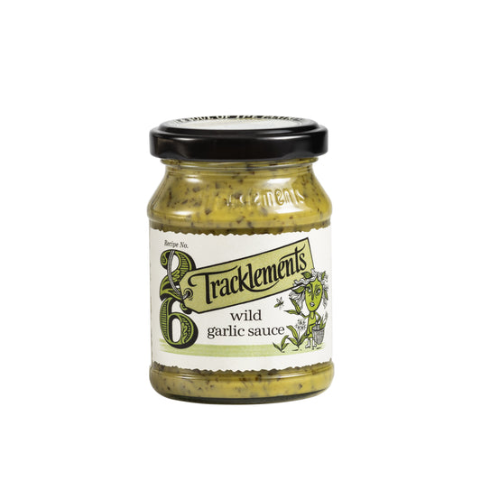 Wild Garlic Sauce (140g) on a slate background, from Hamiltons Fish