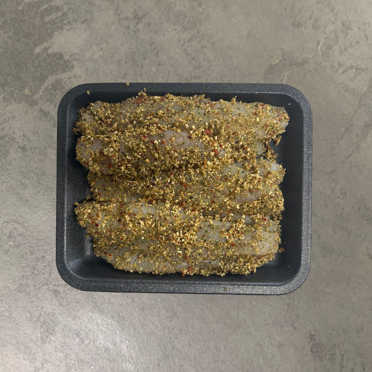 Wild Monkfish Goujons on a slate background, from Hamiltons Fish