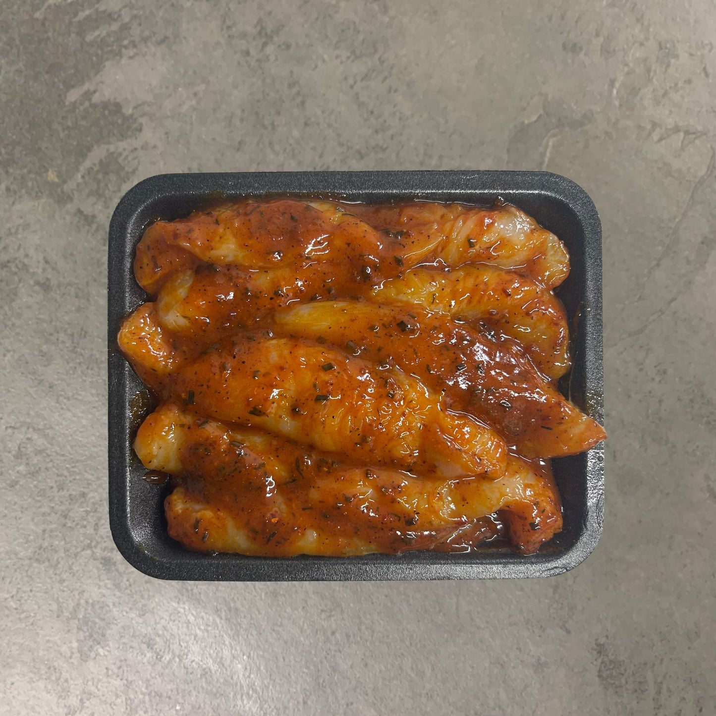 Wild Monkfish Goujons on a slate background, from Hamiltons Fish