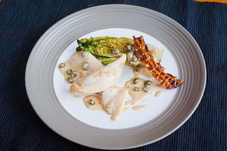 John Dory with Smoked Garlic Dressing | Hamiltons Fish Recipes
