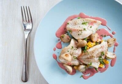 Roasted Turbot with Red Wine Sauce - Hamiltons Fish