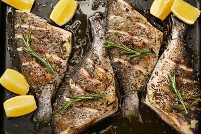 Sea Bream with Garlic & Rosemary - Hamiltons Fish