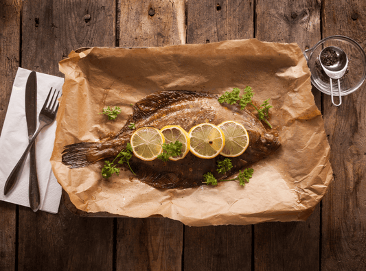 Whole Roasted Plaice with Lemon and Herbs - Hamiltons Fish