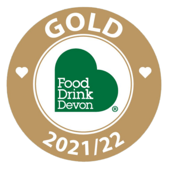 gold award logo from food and drink devon