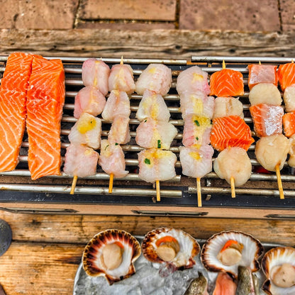 BBQ Fish Box on a slate background, from Hamiltons Fish