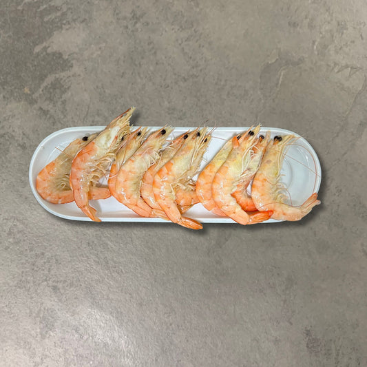 Cooked King Prawns on a slate background, from Hamiltons Fish