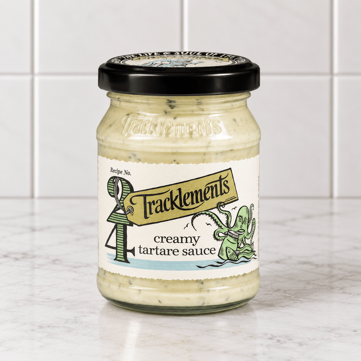 Creamy Tartare Sauce (160g) on a slate background, from Hamiltons Fish