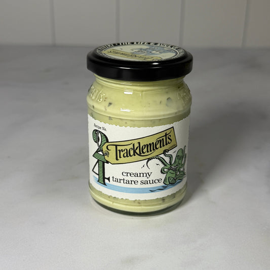 Creamy Tartare Sauce (160g) on a slate background, from Hamiltons Fish