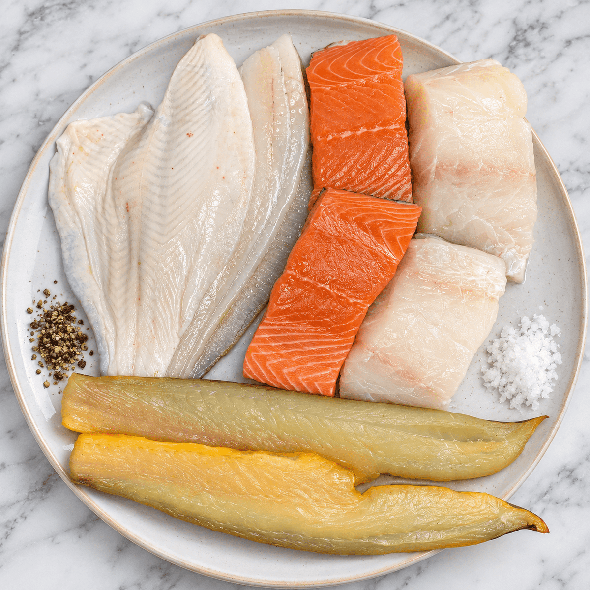 Fish of the Day Box on a slate background, from Hamiltons Fish