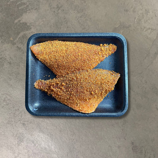 Flavoured Seabream Fillets on a slate background, from Hamiltons Fish