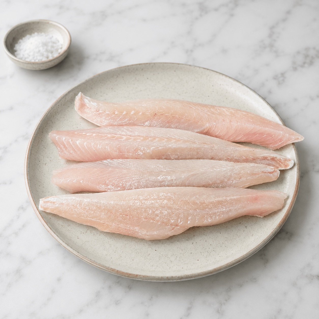 Fresh Wild Gurnard Fillets on a slate background, from Hamiltons Fish