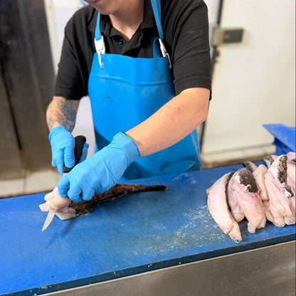 Fresh Wild Monkfish on a slate background, from Hamiltons Fish
