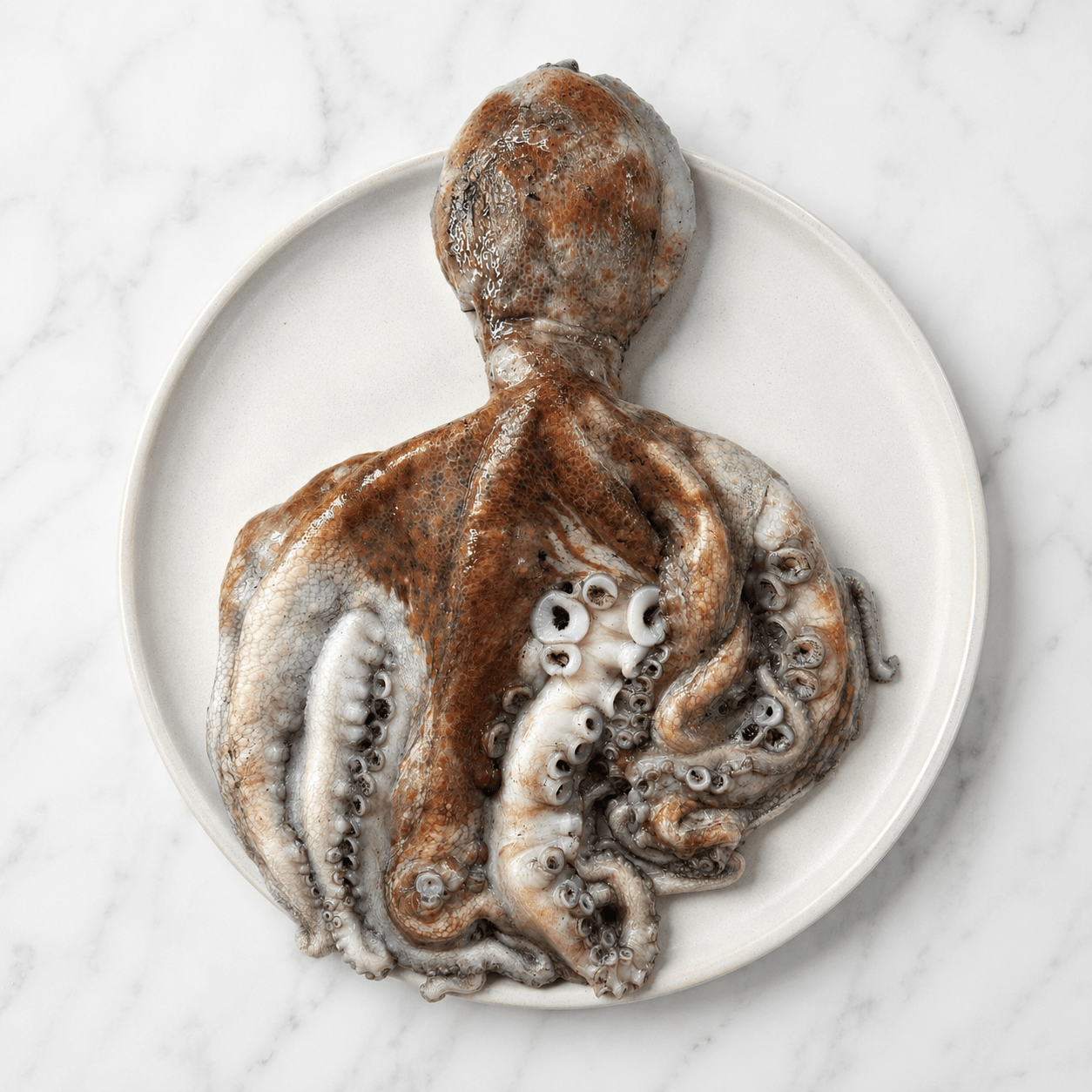 Fresh Wild Octopus on a slate background, from Hamiltons Fish