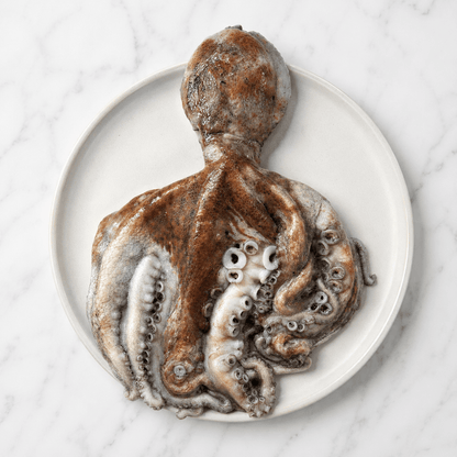 Fresh Wild Octopus on a slate background, from Hamiltons Fish