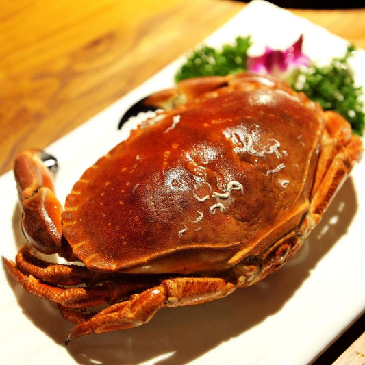 Handpicked 50/50 Crabmeat on a slate background, from Hamiltons Fish