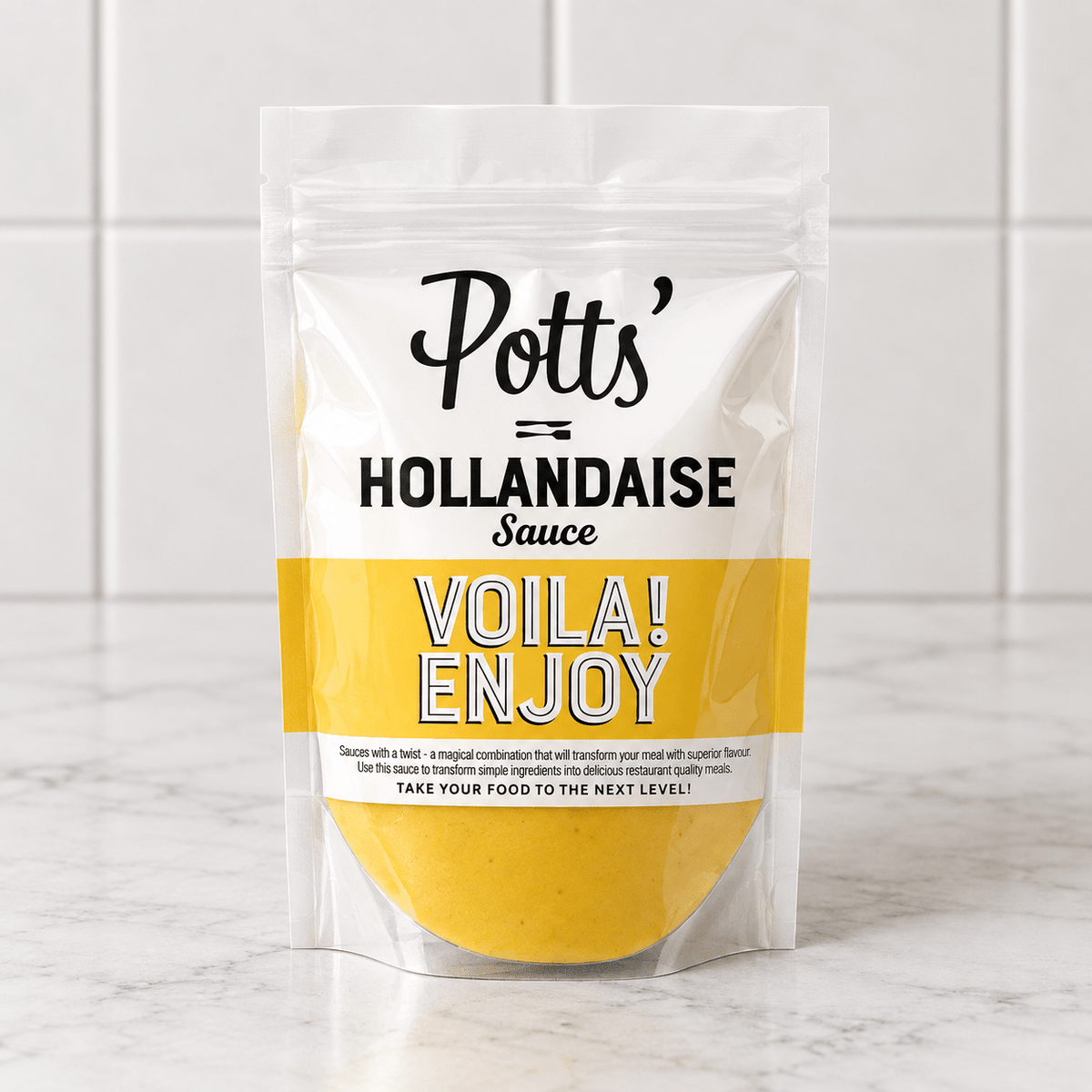 Hollandaise Sauce (250g) on a slate background, from Hamiltons Fish
