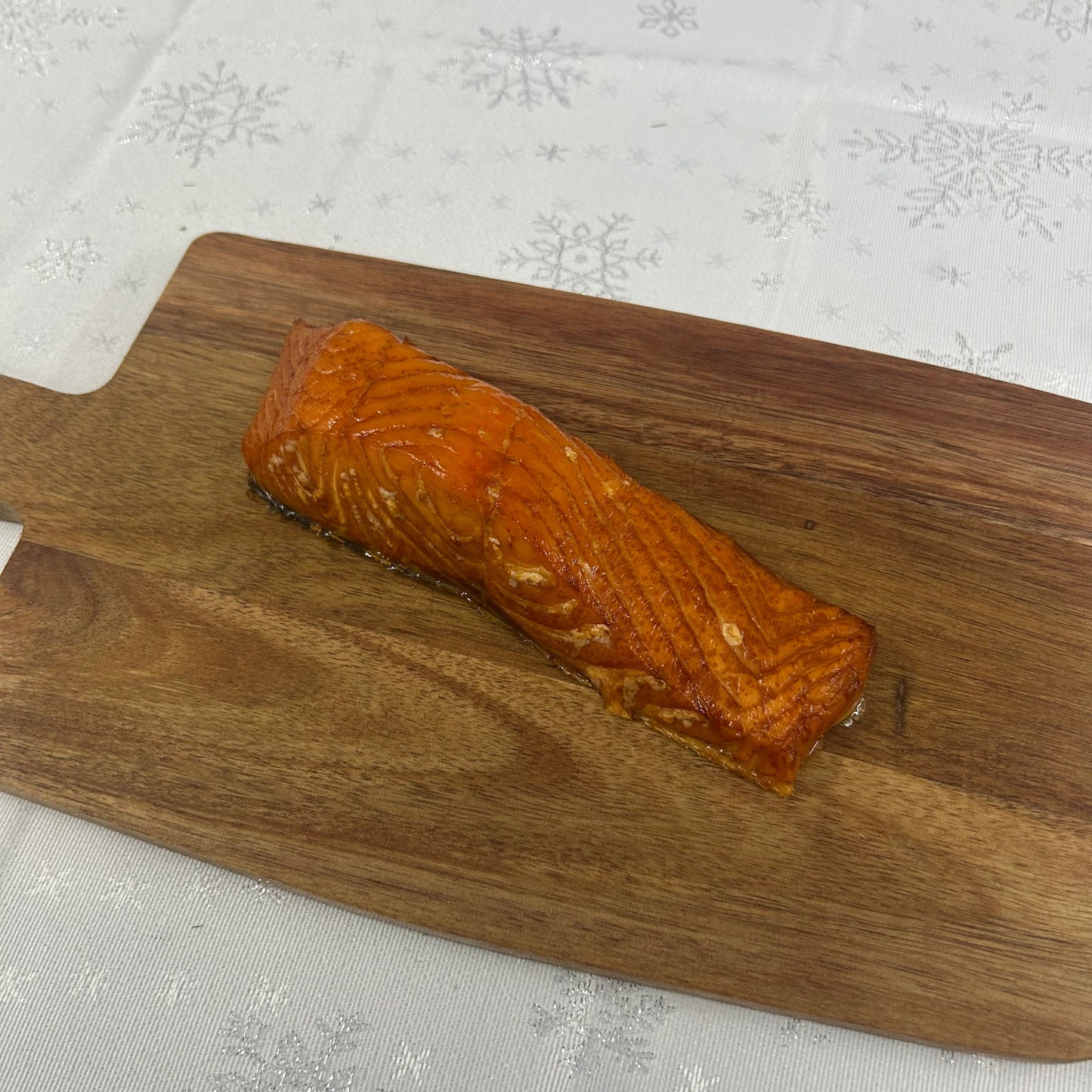 Hot Smoked Salmon on a slate background, from Hamiltons Fish