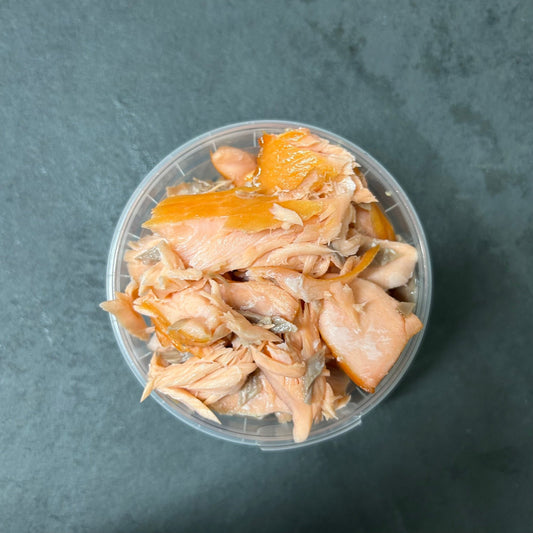Kiln Roast Salmon on a slate background, from Hamiltons Fish