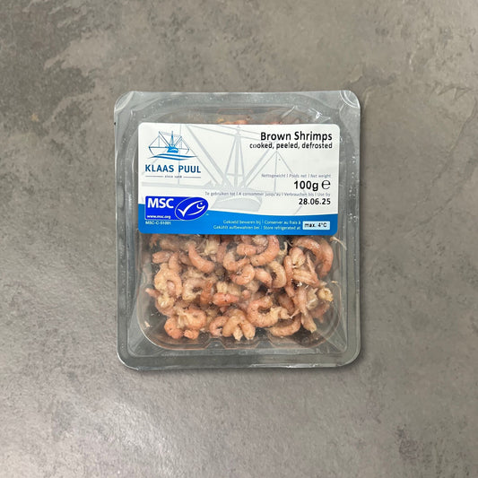Peeled Brown Shrimp on a slate background, from Hamiltons Fish