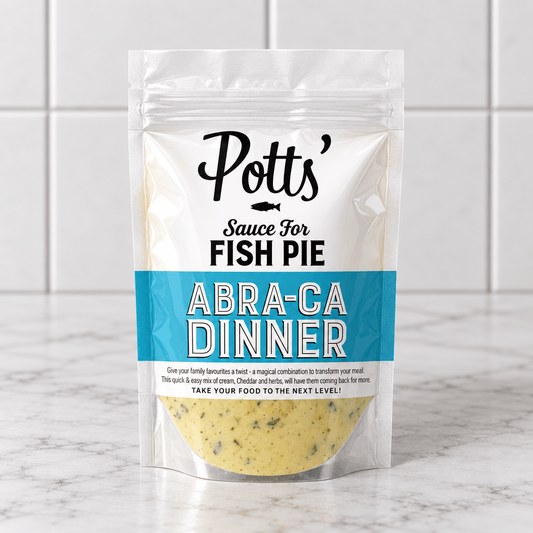 Sauce for Fish Pie (400g) on a slate background, from Hamiltons Fish