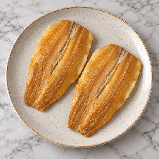 Traditional Kipper Fillets on a slate background, from Hamiltons Fish