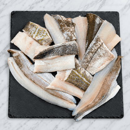 White Fish Box on a slate background, from Hamiltons Fish