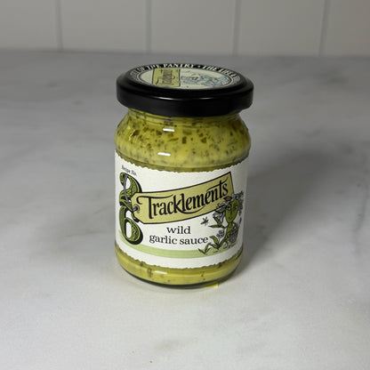 Wild Garlic Sauce (140g) on a slate background, from Hamiltons Fish