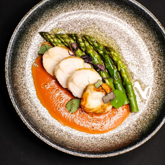 Wild Monkfish Goujons on a slate background, from Hamiltons Fish
